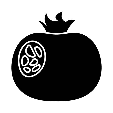 pomegranate iconのイラスト素材