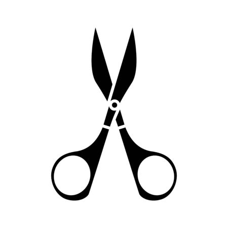 scissors iconのイラスト素材