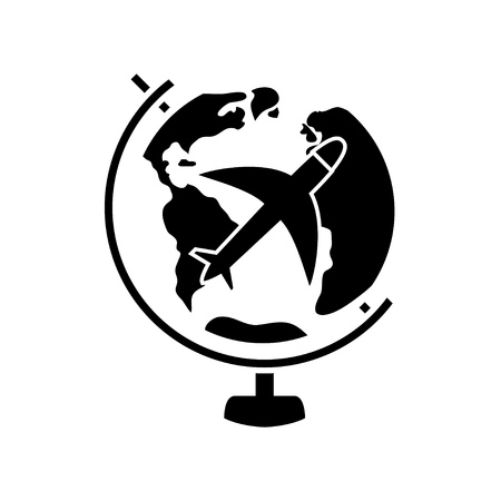 worldwide travel iconのイラスト素材