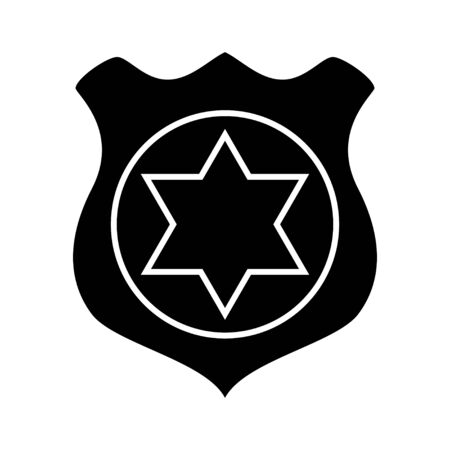 police badge iconのイラスト素材