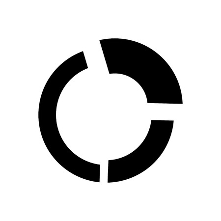circle chart iconのイラスト素材