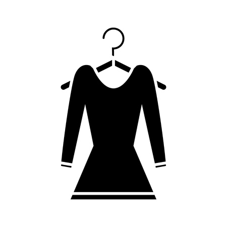 dress on hanger iconのイラスト素材