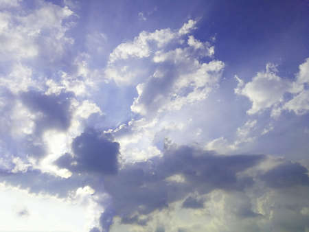Beautiful cloudy blue sky