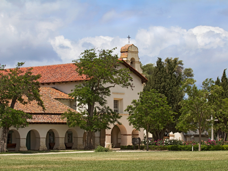 Mission San Juan Bautista in San Juan Bautista, California. Founded on June 24, 1797.のeditorial素材