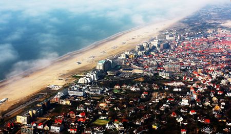 Air view of Noordwijk ZH The Netherlands 1の写真素材