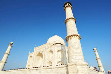 marble building present to majestic lover tajmahal indiaの写真素材