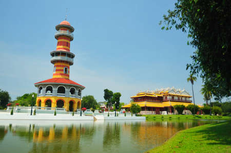Tower in Bang pa-in palaceの写真素材
