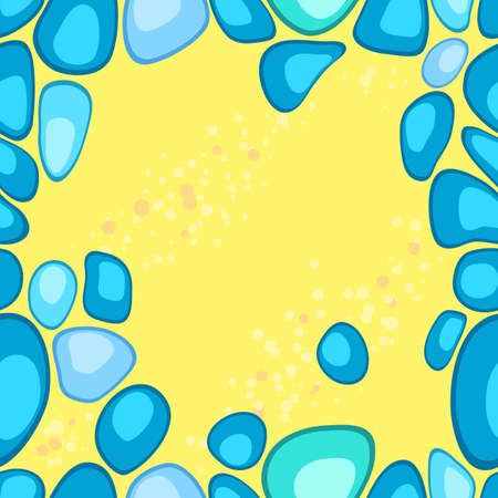 Sea Stones seamless.  illustrationのイラスト素材