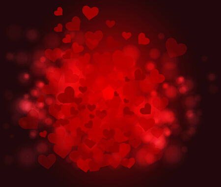 Background with hearts. Vector illustrationのイラスト素材