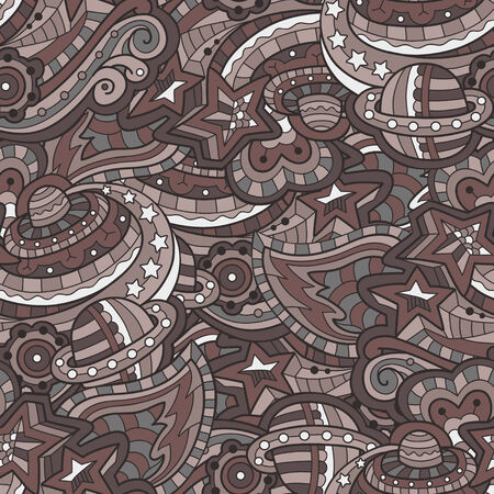 Seamless space abstract textureのイラスト素材