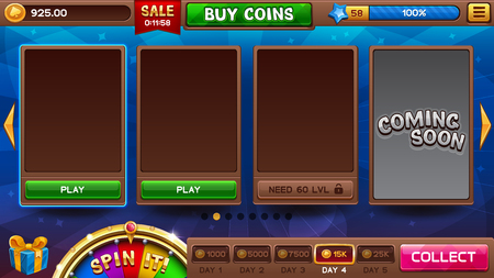 Lobby for slots games.のイラスト素材