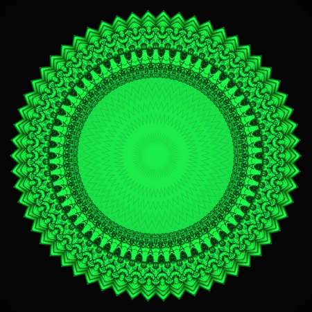 Unique modern design 3d ornate ornamental texture details on black backgroundの写真素材