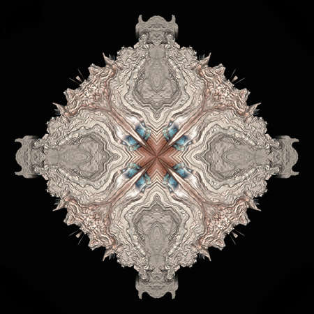 Abstract fractal with a computer-generated image. Digital art.の写真素材