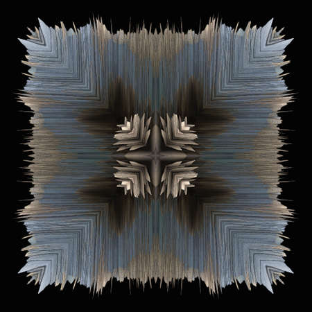 Creative design 3d ornate ornamental texture details on black background