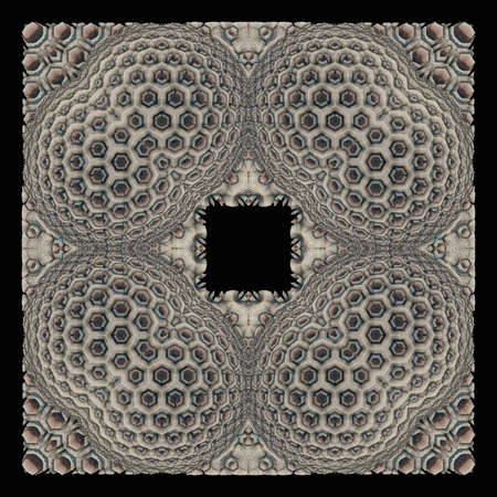 Modern design ornate ornamental texture details on black background