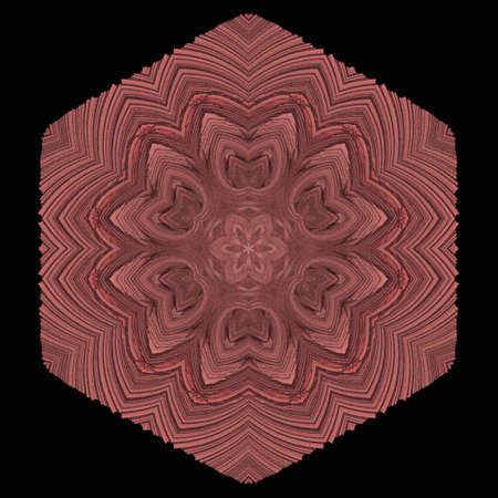 Unique modern design 3d ornate ornamental texture details on black background