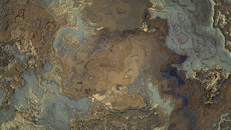 Extended area of Russia with country outline, international and regional borders. 3D rendering