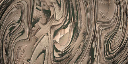 3d rendering, abstract background with wavy pattern, computer generated imagesの写真素材