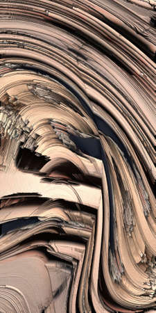 3D rendering of abstract fractal for creative art,design and entertainmentの写真素材