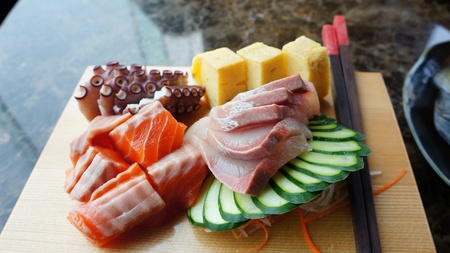 Sashimi plateの素材