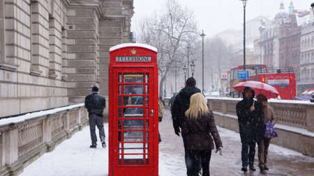 Snow in London 2013の素材