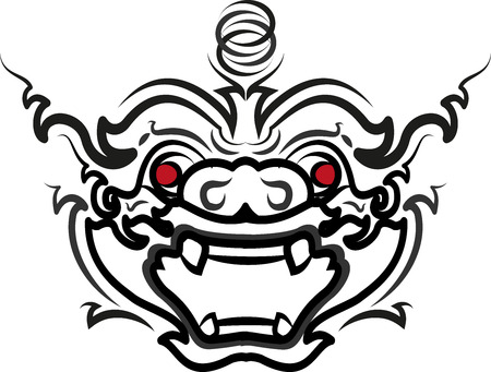 Thai Art Ramayana hanuman-monkey styethai vector laithai (thailand)のイラスト素材