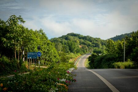 Bike lane on rural roadsのeditorial素材