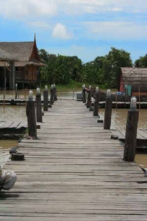 wood bridge 1の写真素材