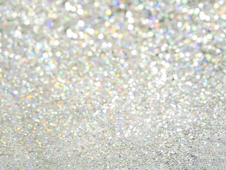 Abstract silver bokeh backgroundの写真素材
