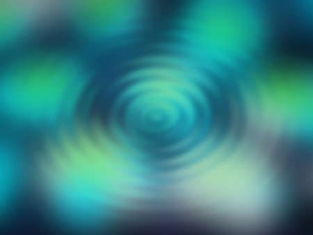 Blurred blue concentric ripples backgroundの写真素材