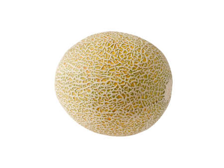 Cantaloupe isolated on white backgroundの写真素材