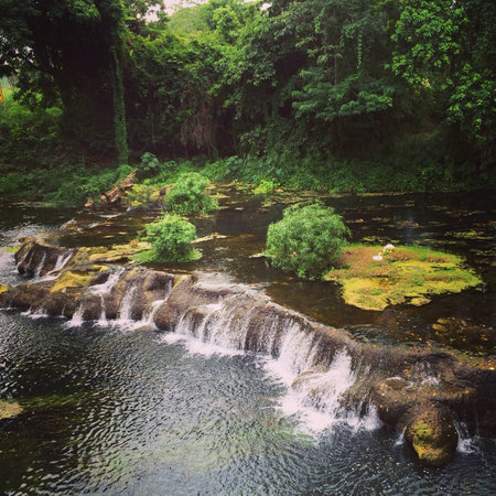 Raining at Waterfall Restaurant at Muaklek Saraburi, Thailandの素材