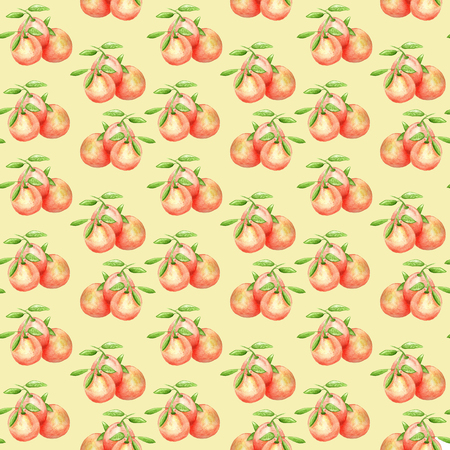 Print oranges yellowの写真素材