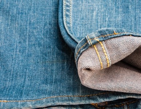 Blue denim jeans texture, backgroundの写真素材