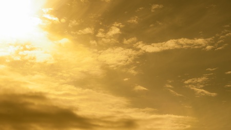 sky with clouds and moonの写真素材