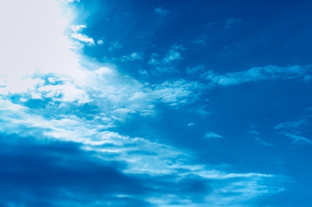 Beautiful sky with clouds for backgroundsの写真素材