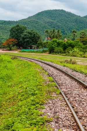 Railway track in the North of Thailandの写真素材