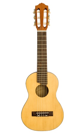 retro guitar isolated on white background,の写真素材