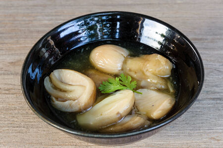 mushrooms soup.thai food.の写真素材
