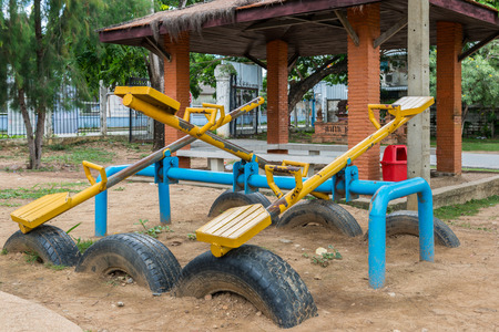 Colorful playground at The Lamphun Stadium  
