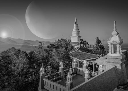 Fantasy world.Image of earth planet. の写真素材