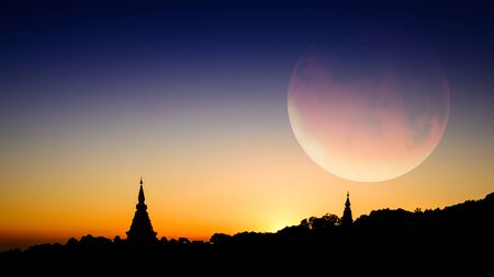 Fantasy world.Image of earth planet. の写真素材