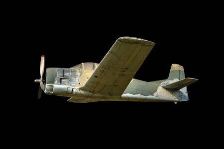 old plane isolatedのeditorial素材