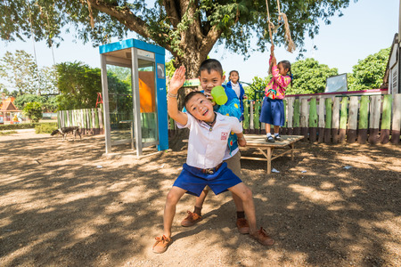 Amphoe Li Lamphon, THAILAND - January  2015: Activities, learning and teaching for  students In rural thailand , January  27, 2015.のeditorial素材
