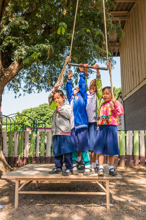 Amphoe Li Lamphon, THAILAND - January  2015: Activities, learning and teaching for  students In rural thailand , January  27, 2015.のeditorial素材
