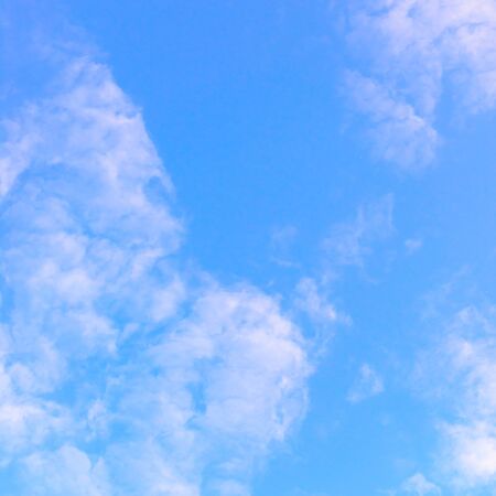blue sky background with white clouds.の写真素材
