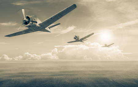 old plane over the desertのeditorial素材