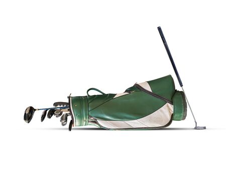Golf clubs and Bag Isolated.の写真素材