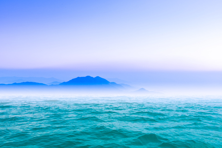 Beautiful sea on sunny day with blue sky.の写真素材