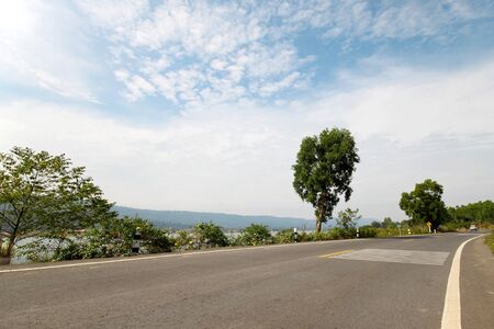 Road and skyの写真素材